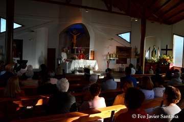 Caserones Bajo procesiona a sus patronos (Foto Francisco Javier Santana)